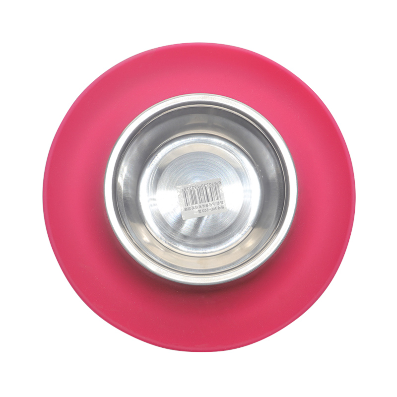 環(huán)保硅膠碗紅綠兩色，可供中小型寵物使用