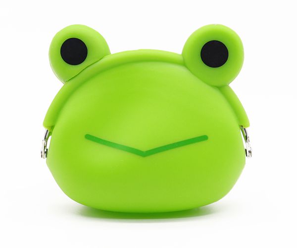 硅膠零錢袋，青蛙硅膠錢包，學(xué)生硅膠錢袋